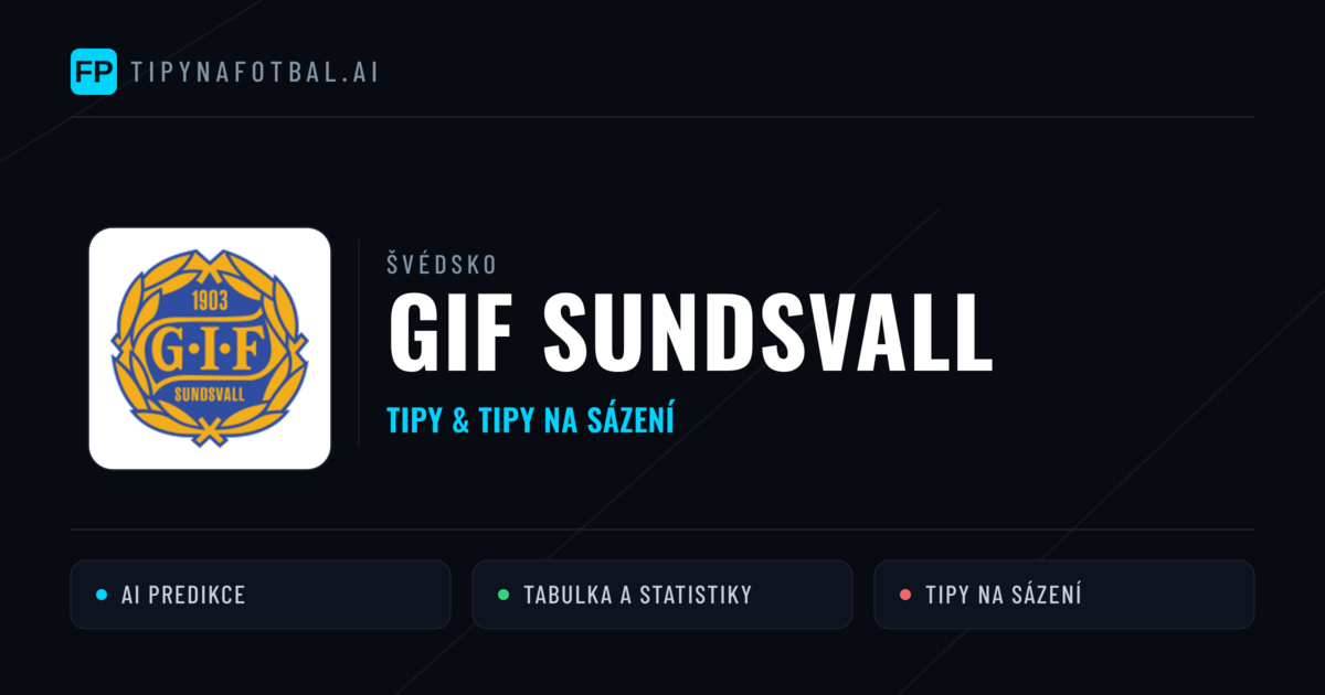 GIF Sundsvall Tipy a statistiky