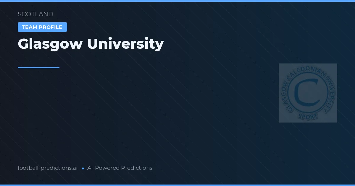 Glasgow University Tipy a statistiky