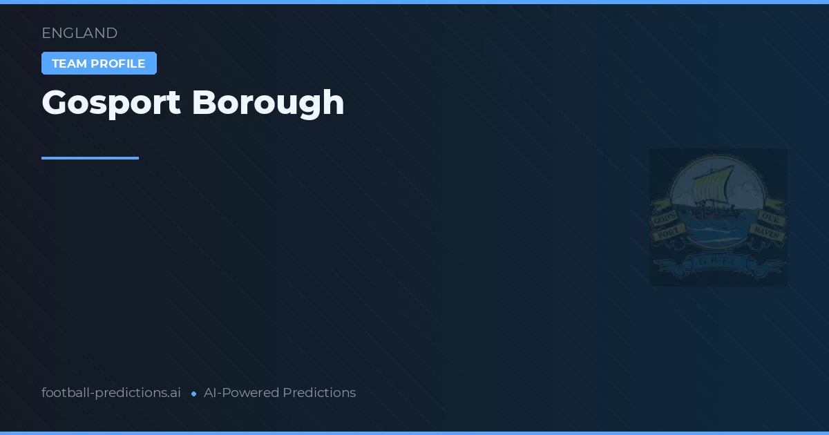 Gosport Borough Tipy a statistiky