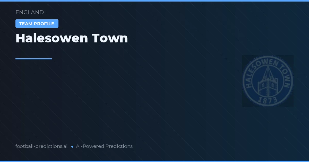 Halesowen Town Tipy a statistiky