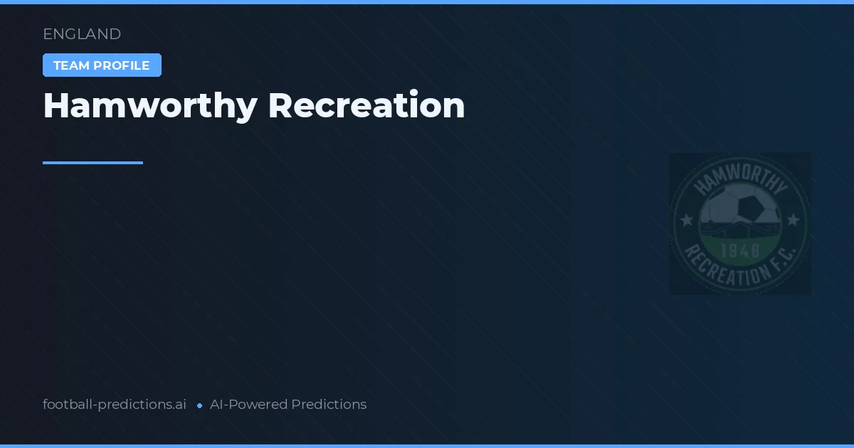 Hamworthy Recreation Tipy a statistiky