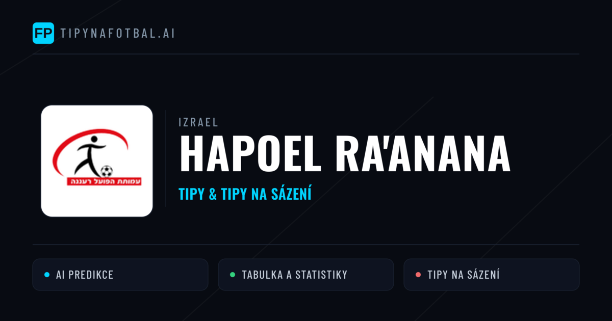 Hapoel Ra'anana Tipy a statistiky