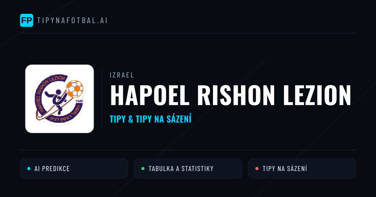 Hapoel Rishon LeZion Tipy a statistiky