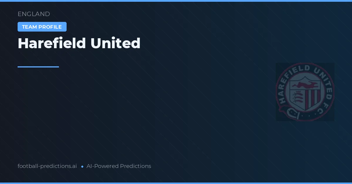 Harefield United Tipy a statistiky