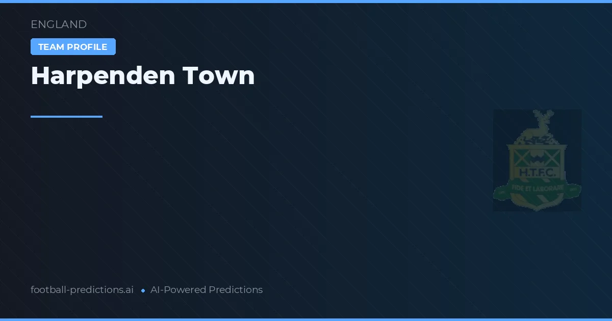 Harpenden Town Tipy a statistiky