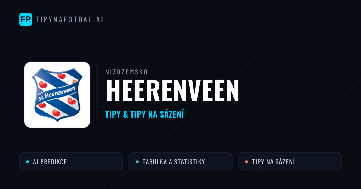 Heerenveen Tipy a statistiky