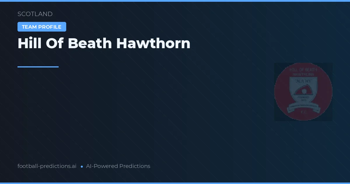 Hill Of Beath Hawthorn Tipy a statistiky