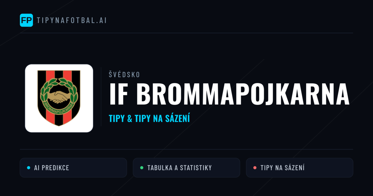 IF Brommapojkarna Tipy a statistiky