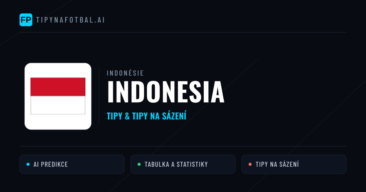 Indonesia Tipy a statistiky