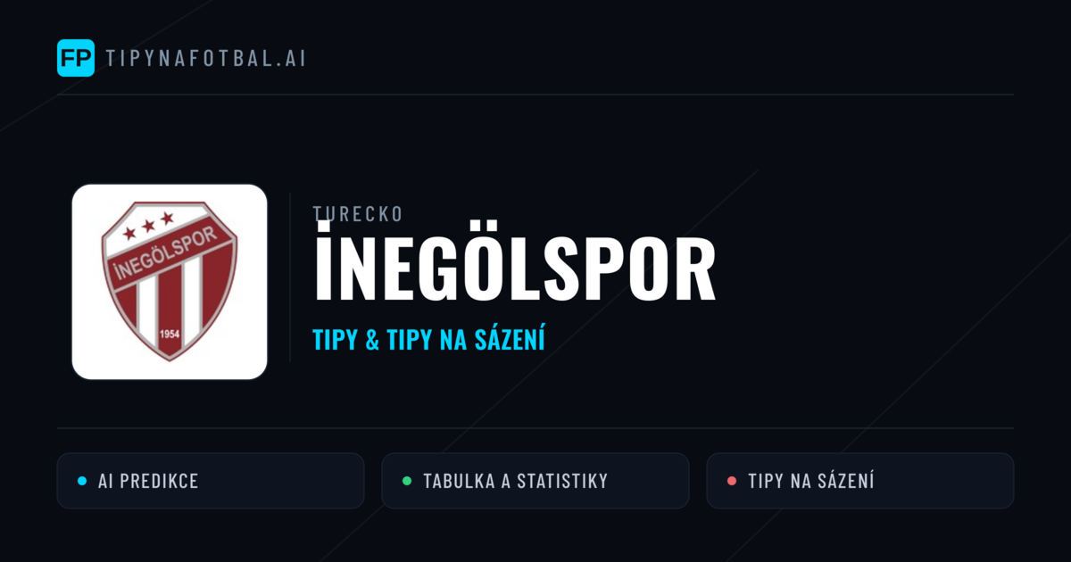 İnegölspor Tipy a statistiky