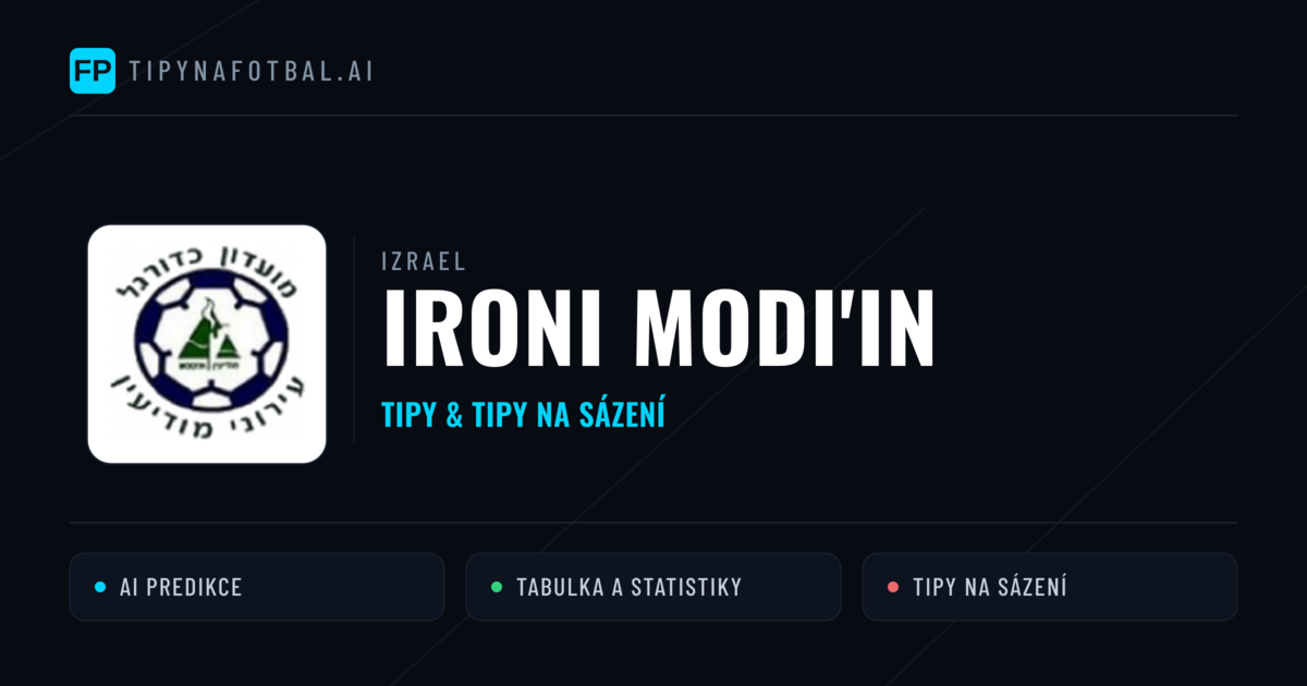 Ironi Modi'in Tipy a statistiky