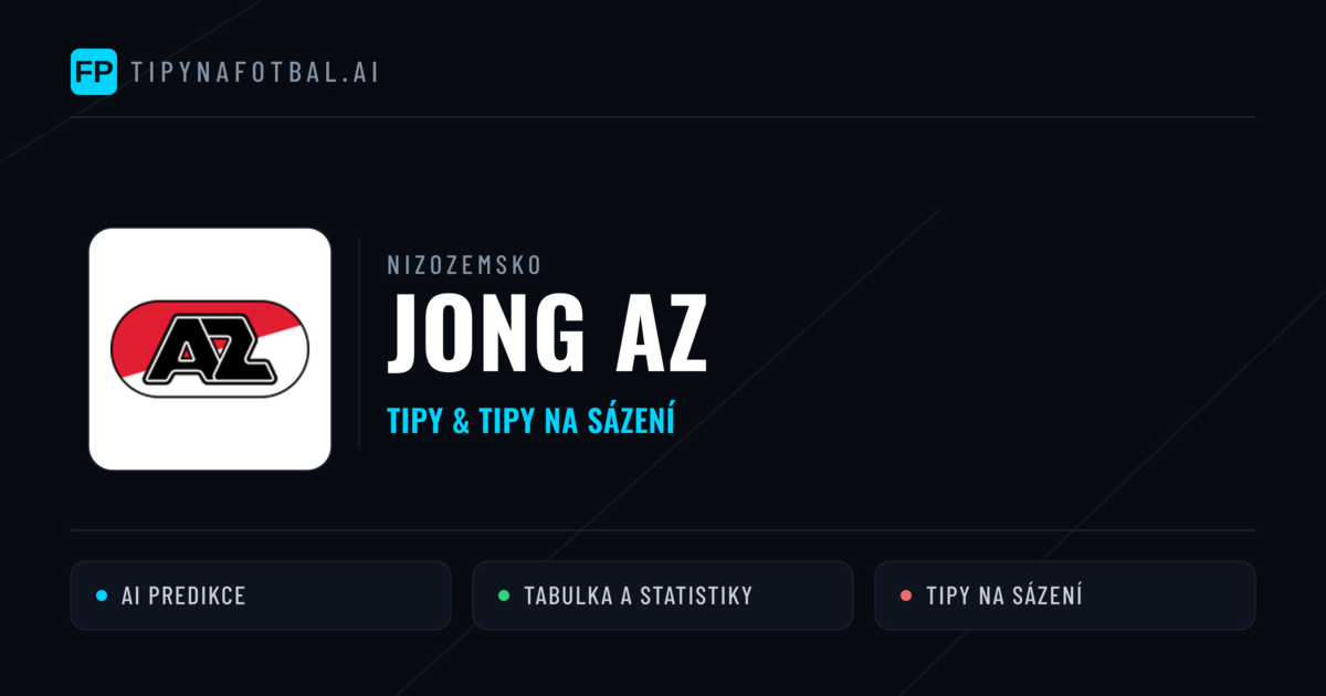 Jong AZ Tipy a statistiky