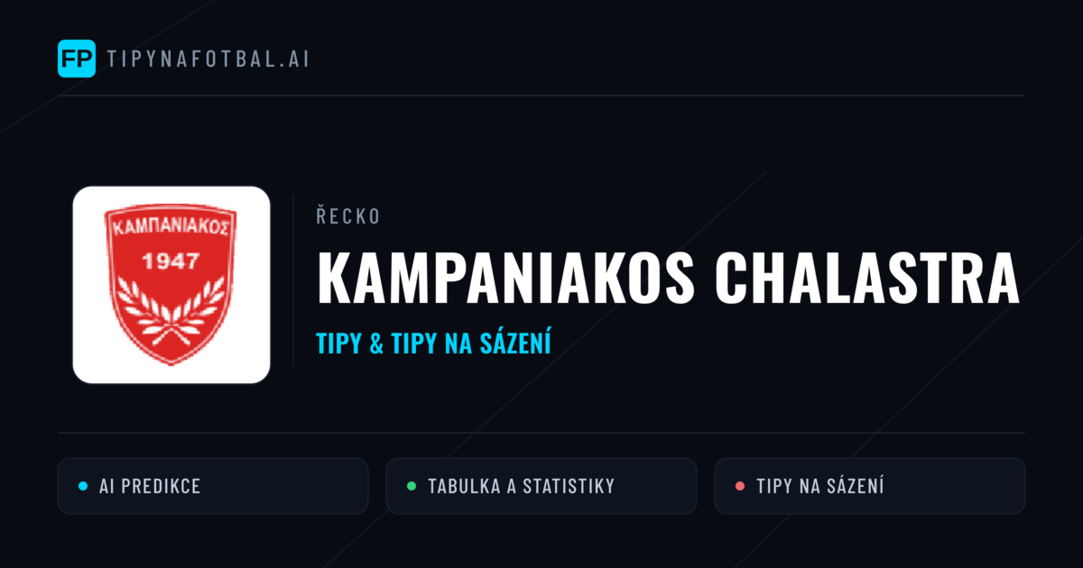 Kampaniakos Chalastra Tipy a statistiky