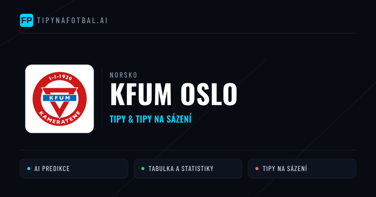 KFUM Oslo Tipy a statistiky