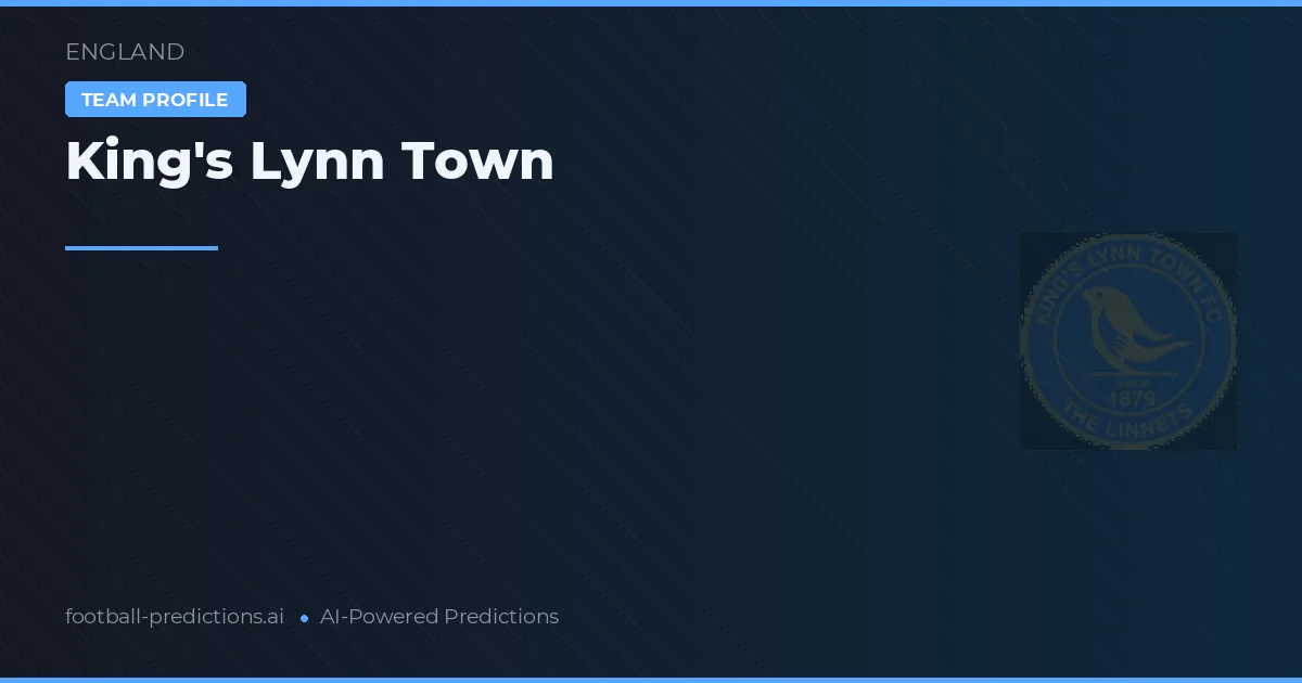 King's Lynn Town Tipy a statistiky