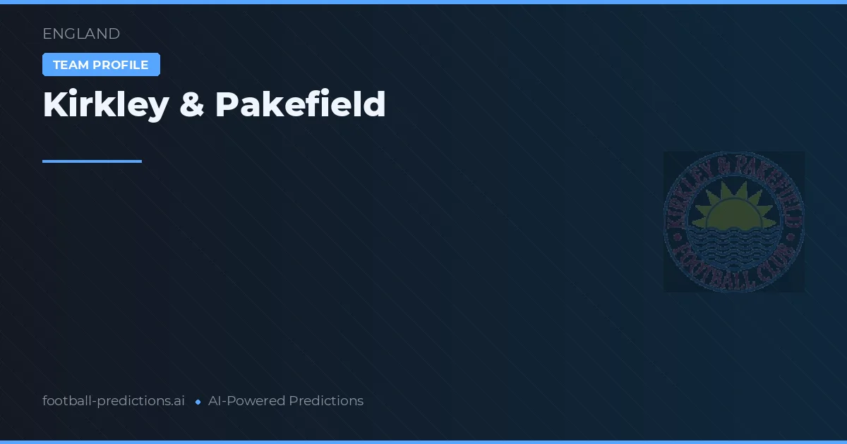 Kirkley & Pakefield Tipy a statistiky
