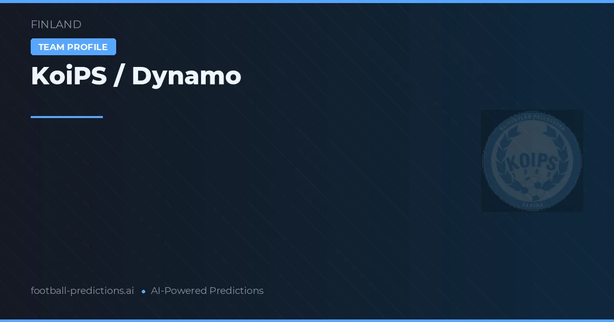 KoiPS / Dynamo Tipy a statistiky