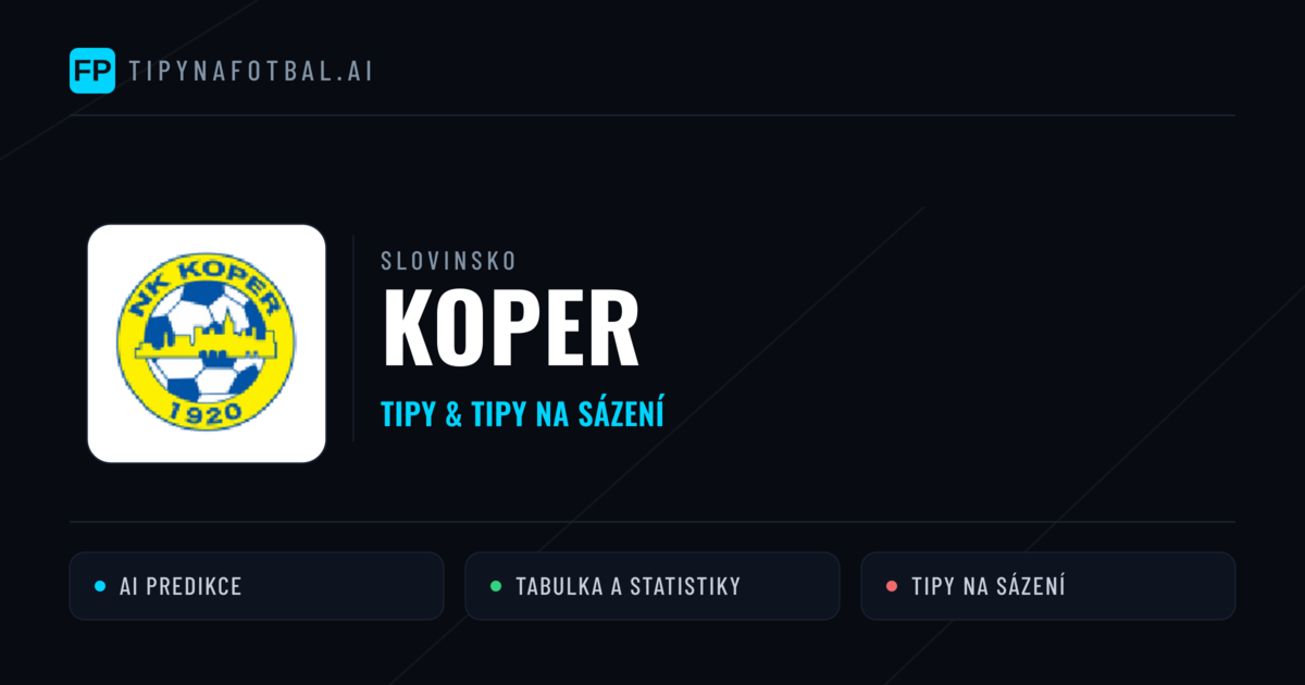 Koper Tipy a statistiky