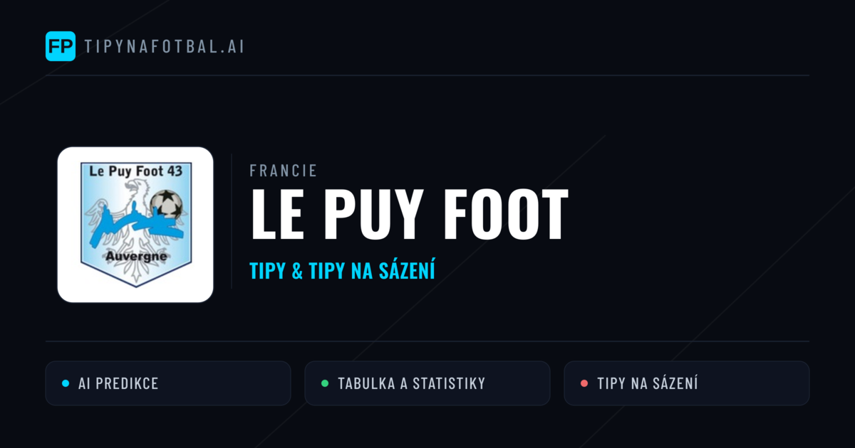 Le Puy Foot Tipy a statistiky