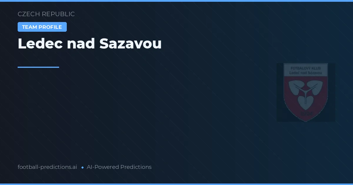Ledec nad Sázavou Tipy a statistiky