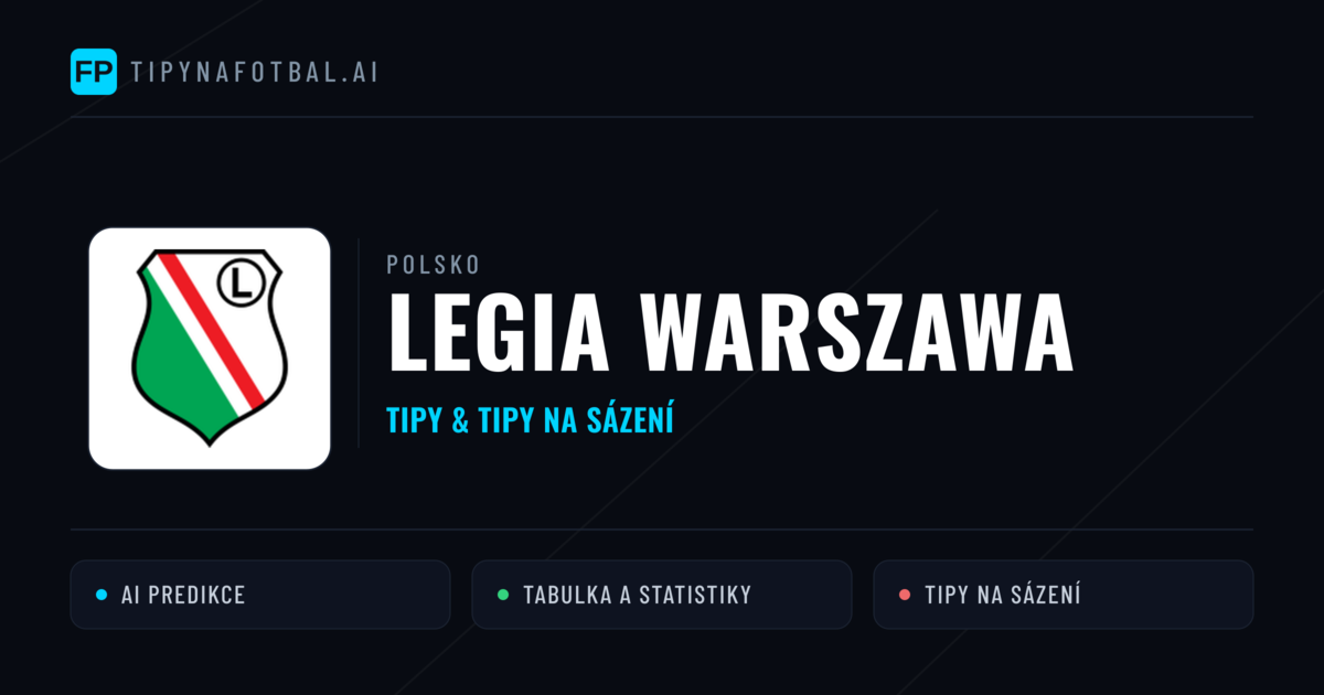 Legia Warszawa Tipy a statistiky