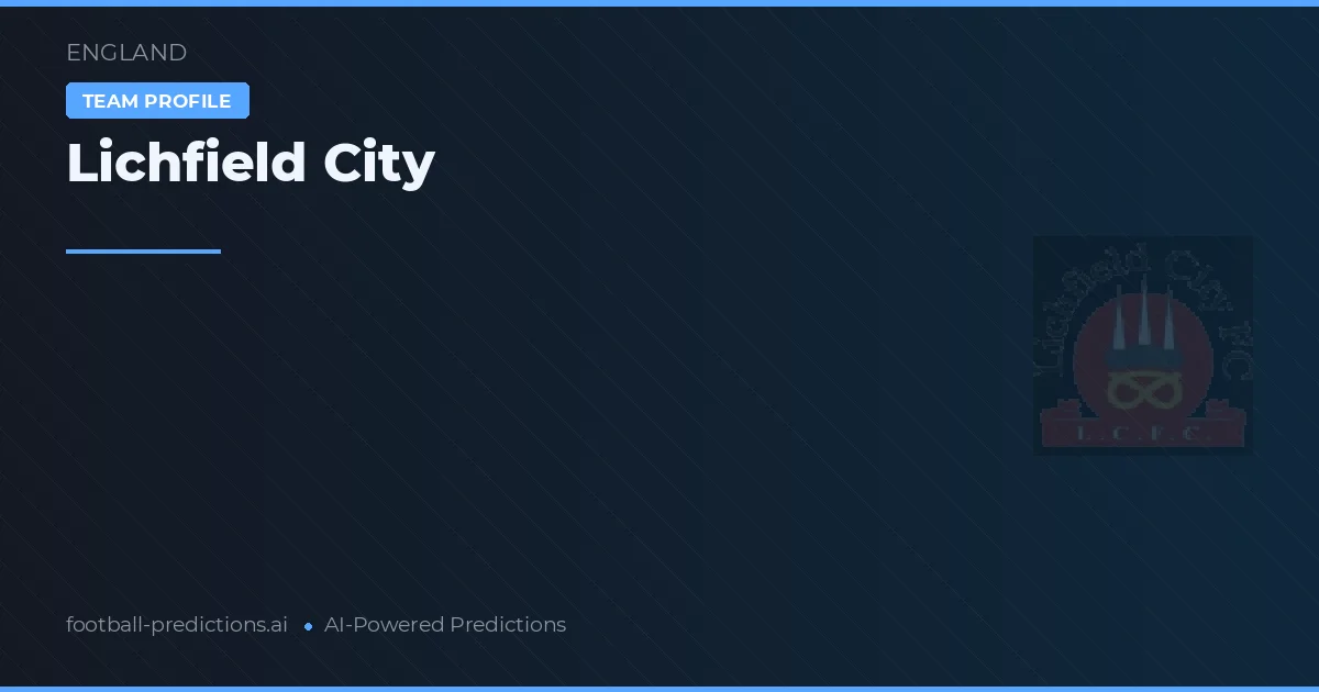 Lichfield City Tipy a statistiky