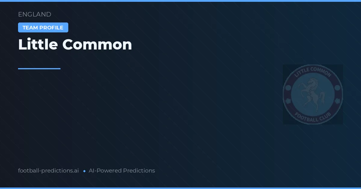Little Common Tipy a statistiky
