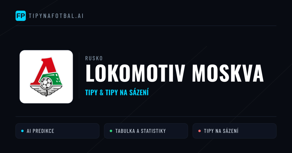 Lokomotiv Moskva Tipy a statistiky