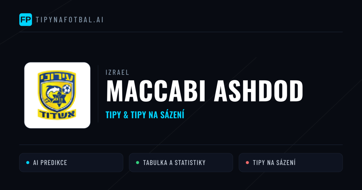 Maccabi Ashdod Tipy a statistiky