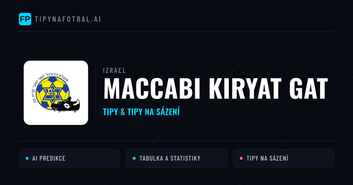 Maccabi Kiryat Gat Tipy a statistiky