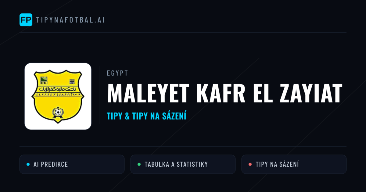 Maleyet Kafr El Zayiat Tipy a statistiky