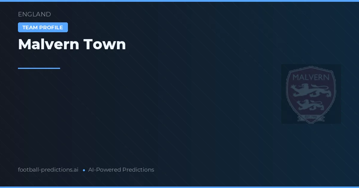 Malvern Town Tipy a statistiky