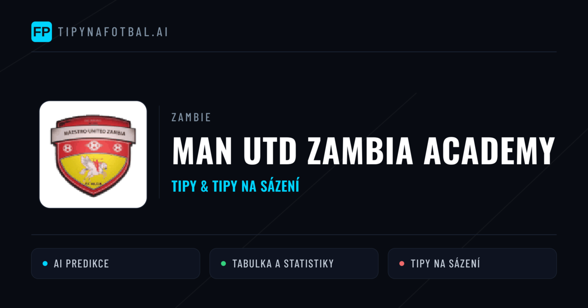 Man Utd Zambia Academy Tipy a statistiky