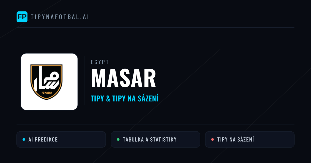 Masar Tipy a statistiky