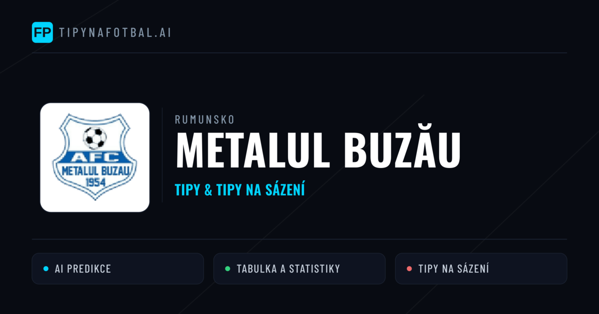 Metalul Buzău Tipy a statistiky