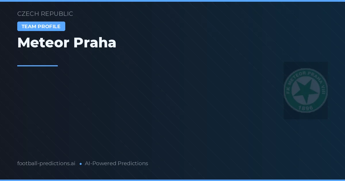 Meteor Praha Tipy a statistiky