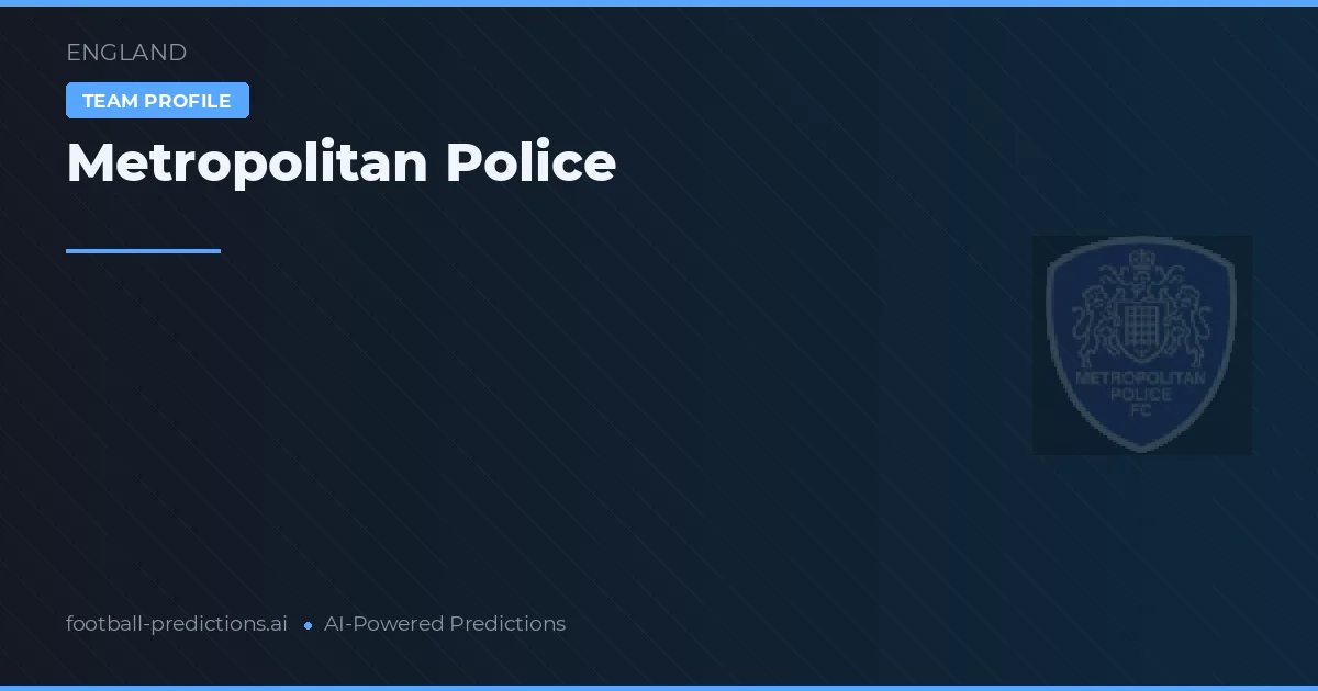 Metropolitan Police Tipy a statistiky