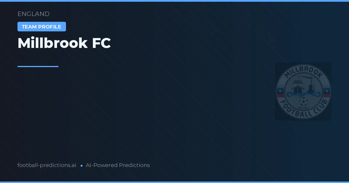 Millbrook FC Tipy a statistiky