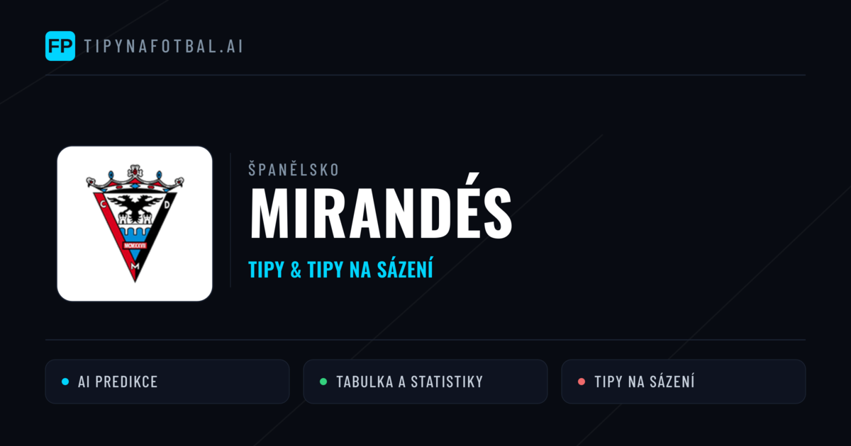 Mirandés Tipy a statistiky