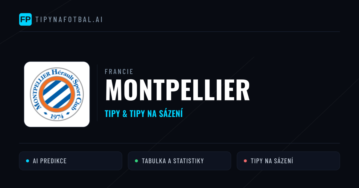 Montpellier Tipy a statistiky