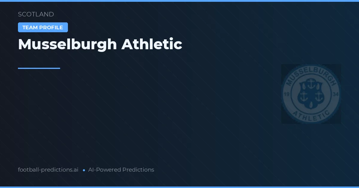 Musselburgh Athletic Tipy a statistiky
