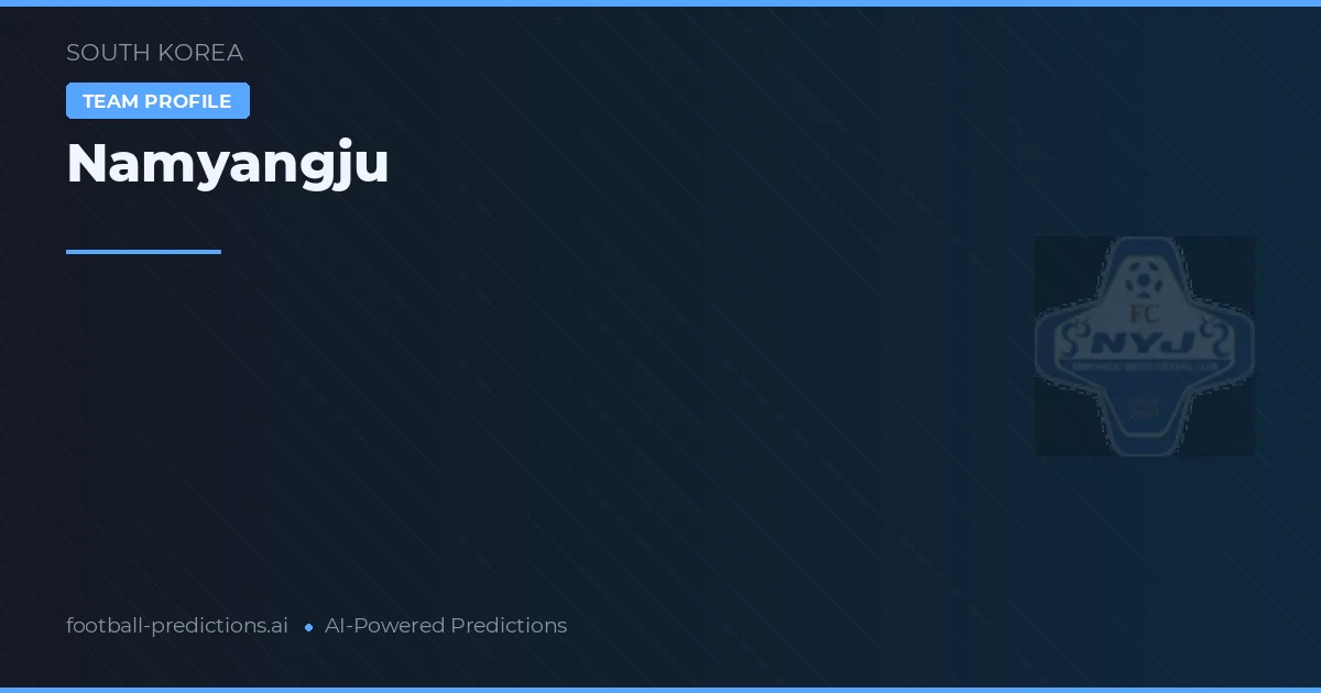 Namyangju Tipy a statistiky