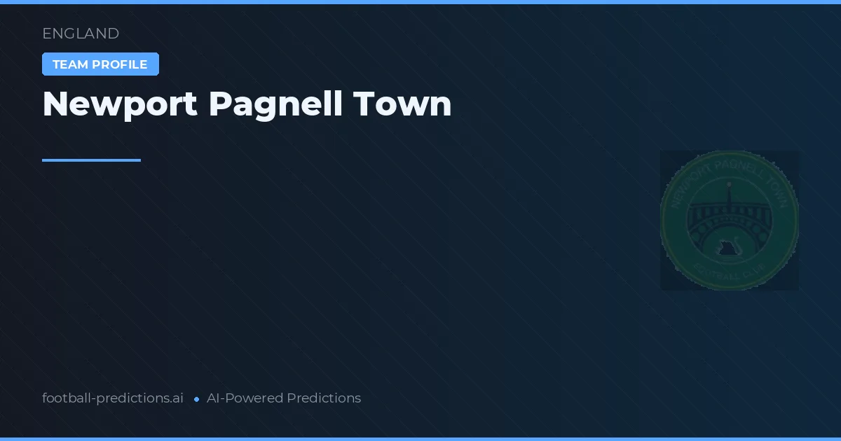 Newport Pagnell Town Tipy a statistiky