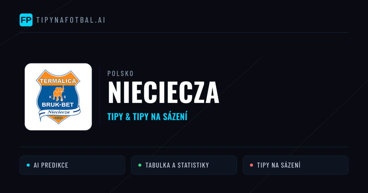 Nieciecza Tipy a statistiky