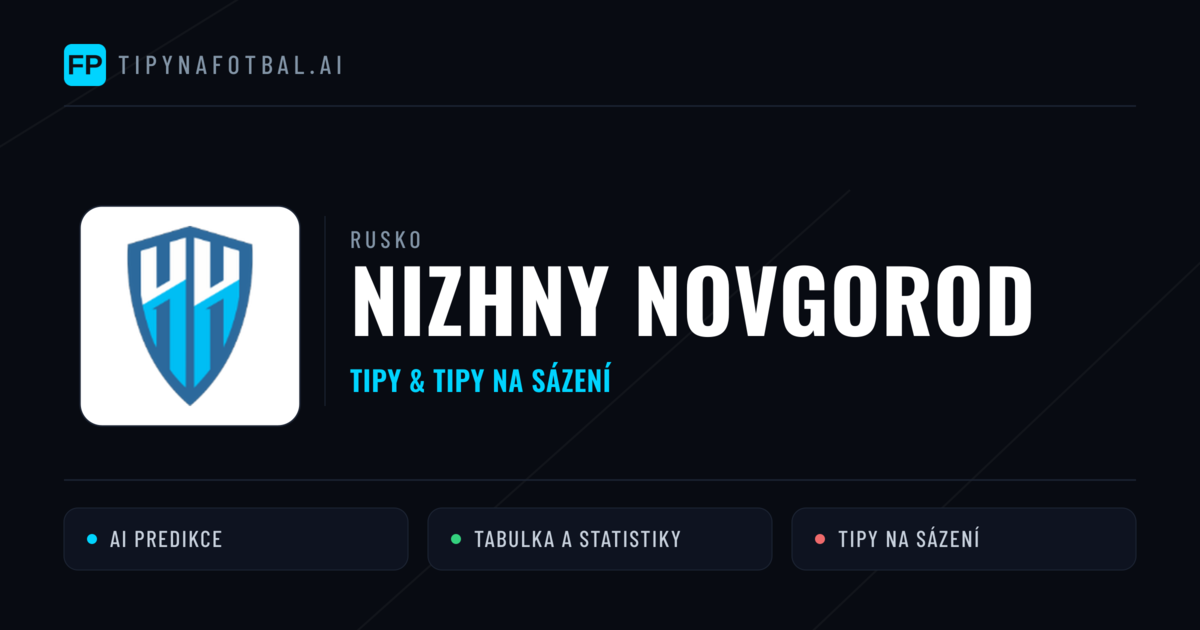 Nizhny Novgorod Tipy a statistiky