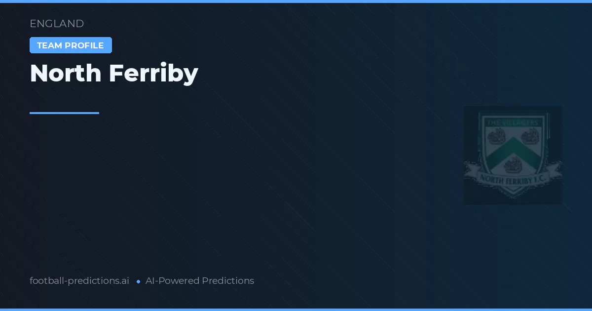 North Ferriby Tipy a statistiky