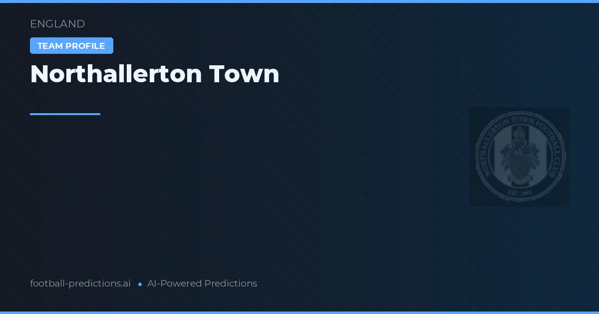 Northallerton Town Tipy a statistiky