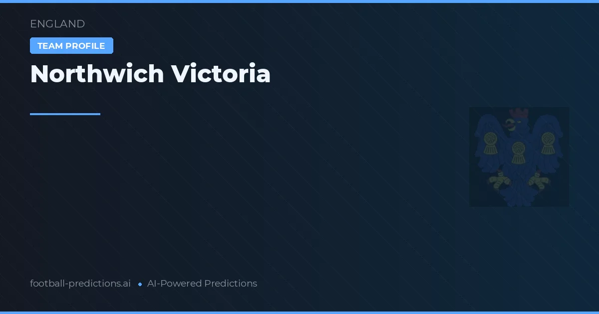 Northwich Victoria Tipy a statistiky