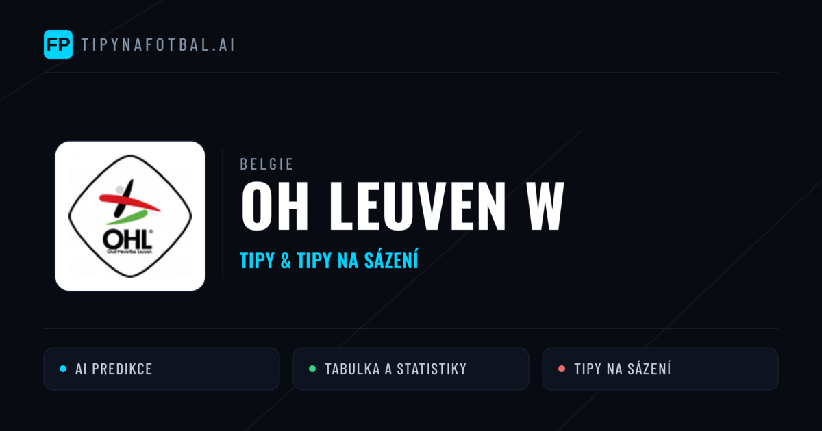 OH Leuven W Tipy a statistiky