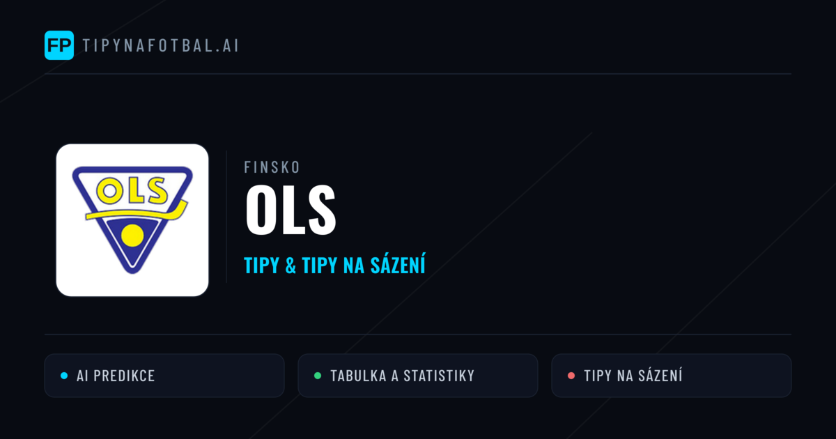 OLS Tipy a statistiky